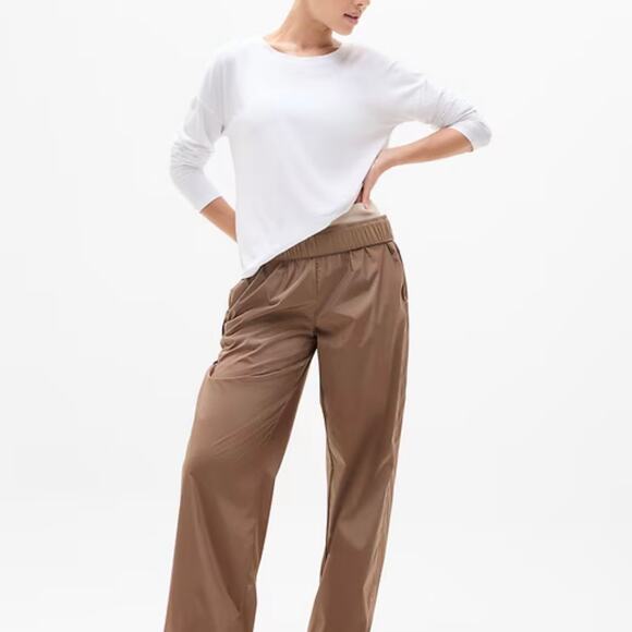 ATHLETA Move With Ease Top Bright White XS Long Sleeve Tee Lightweight Relaxed - Picture 4 of 8